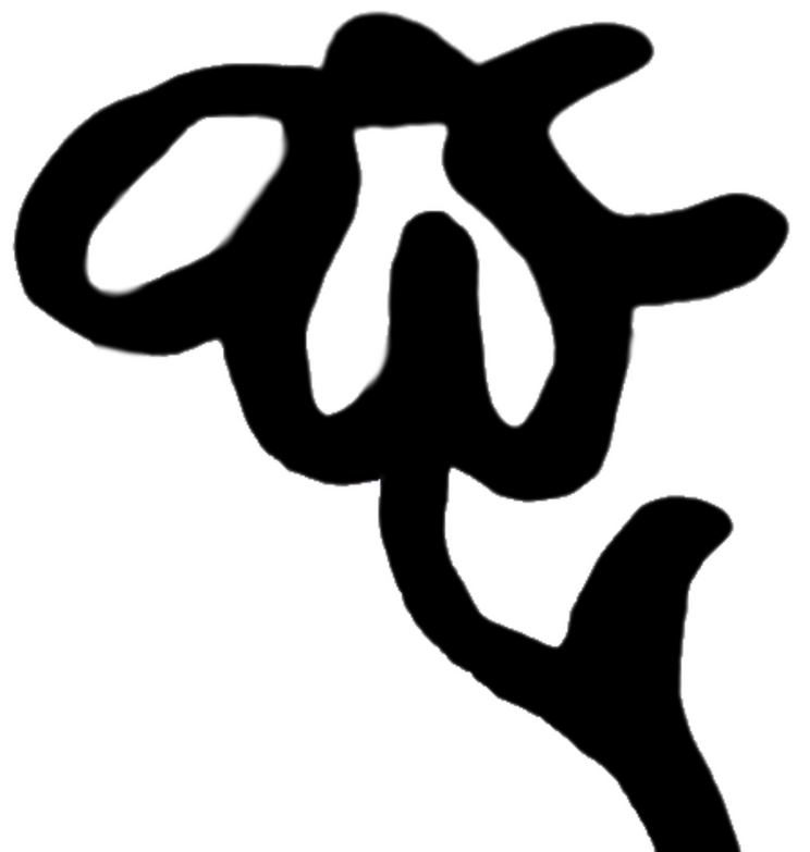 Annie Welch Creative - Flower in Black