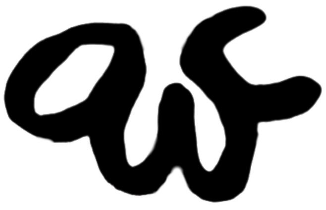 AWC in black marker